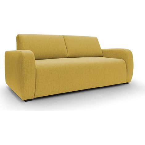 Duna Divano letto matrimoniale con materasso 20 cm in tessuto impermeabile T03 215 cm (mat. 160x197) giallo