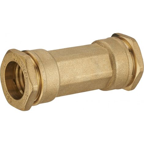 Messing-Kompressionshülse D.25 für Polyethylenrohr QUICK PLOMBERIE