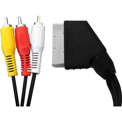 SCART-Stecker auf 3RCA, 1,5 m Ausgang  51223