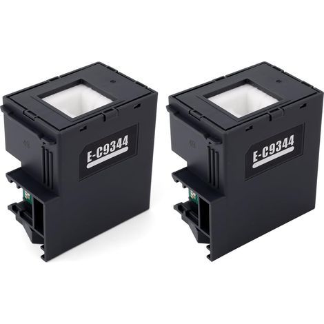 2er-Pack Ersatztinten-Wartungsboxen C9344 für EPSON XP-3100, XP-4100, XP-4101, XP-4105, Workforce 810DWF, WF-2830DWF, WF-2850DWF, WF-2930, WF-2950, WF-2851, L3550 und L5590 Drucker (1/5)