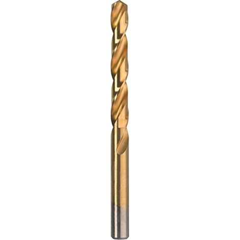 kwb Ø 10 mm Drill in metallo HSS Tin 238700 (trapano a spirale HSS, qualità industriale, terra di precisione, alta velocità di taglio, DIN 338, Drill in titanio) (1/3)