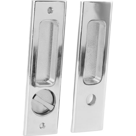 Loquet de poignée encastrée invisible en alliage de zinc avec clés pour porte coulissante de grange ou de balcon de salle de bain (1/5)