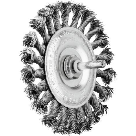 PFERD TOOLS Rundbürste gezopft RBG Ø100x12 mm Schaft-Ø6 mm Stahl-Draht-Ø0,50 10 Stk