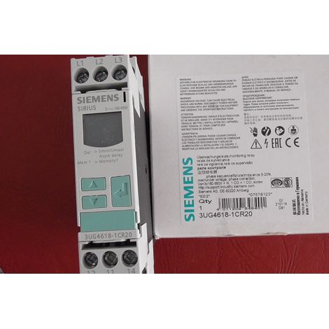 Siemens 3UG4618-1CR20, RELAIS DE PHASES