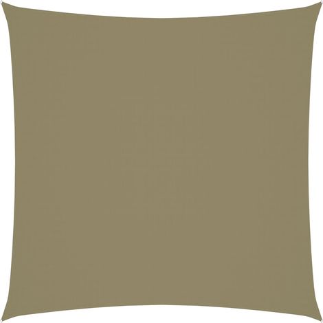 Vela parasole quadrata in tessuto oxford 4 x 4 m beige 020009504