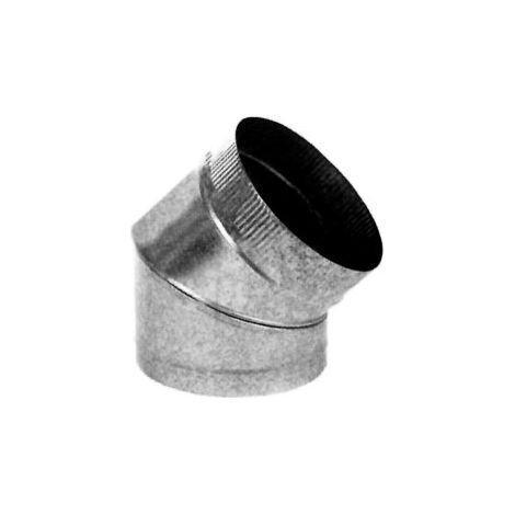 GOMITO STUFA ZINCATO 45 - 110 MM