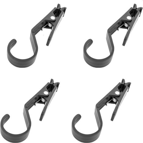 Set di 4 clip antiscivolo per tenda, ganci per luci da campeggio all'aperto, staffe, clip resistenti per tenda, clip di fissaggio antiscivolo