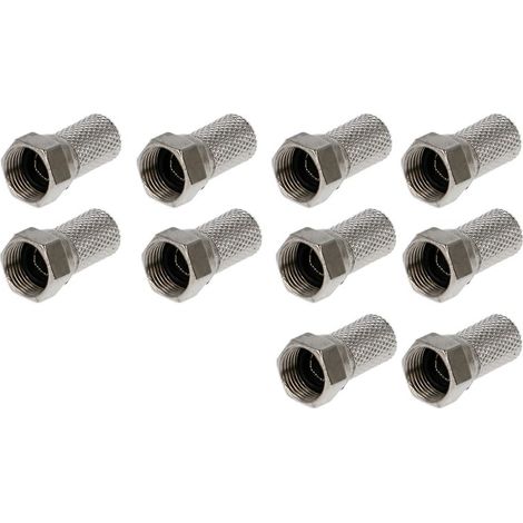 connecteur f à visser pour câble 17 vatc - 17 patc, lot de 10 (1/2)