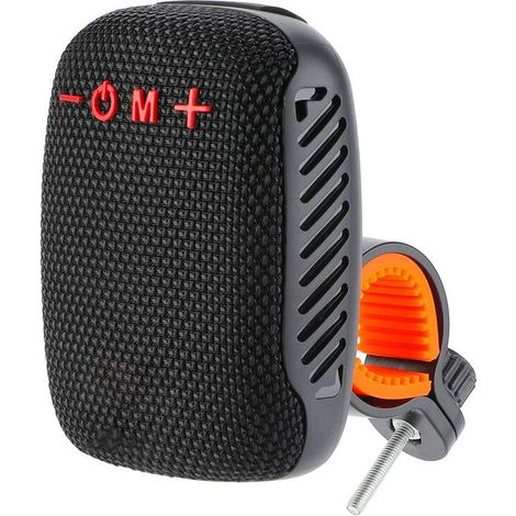 Tragbarer Outdoor-Fahrradlautsprecher, Typ-C-Schnittstelle, USB-Ladefunktion, wasserdicht, Bluetooth-kompatibel, geeignet für Roller, schwarz.