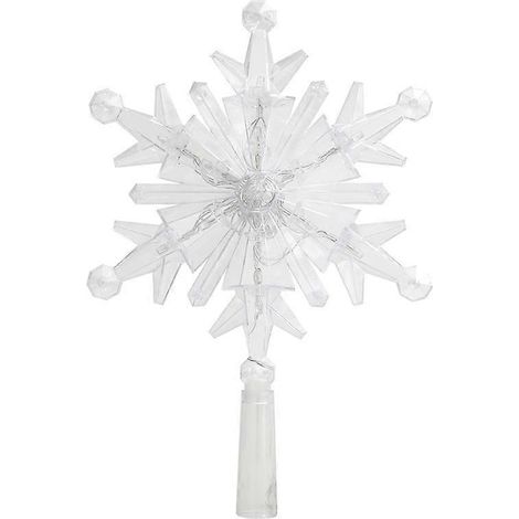 Décoration de sapin de Noël, ornement lumineux en forme de flocon de neige, décoration pour sapin de Noël (1/5)