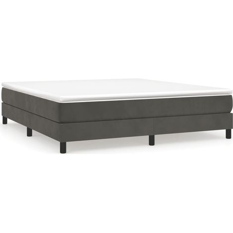 Maison Exclusive - Boxspringbettgestell Dunkelgrau 180x200 cm Sam