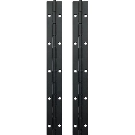 Bisagras para piano, construcción metálica duradera, fácil instalación, 2 piezas de 16 pulgadas x 30 mm x 1,2 mm. (1/2)