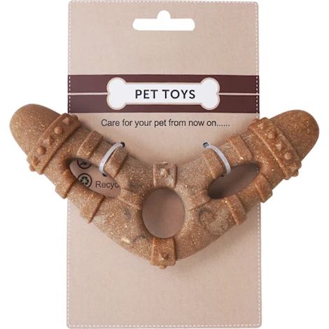Jouet à mâcher pour animaux de compagnie, durable et indestructible, marron foncé, taille M (1/5)
