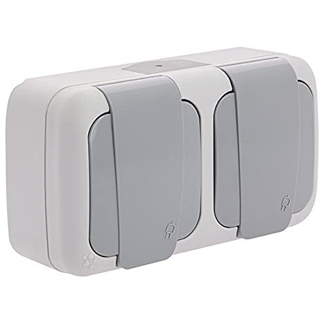 presa siemens double prise de courant 2P+T impermeabile protezione bambini