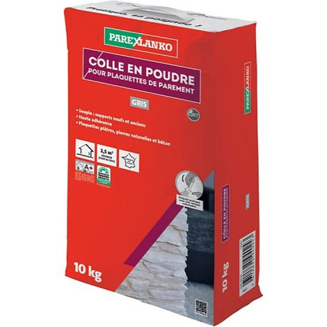 Kleber für Natursteinplättchen PAREXLANKO - 10 kg - Grau - 03462