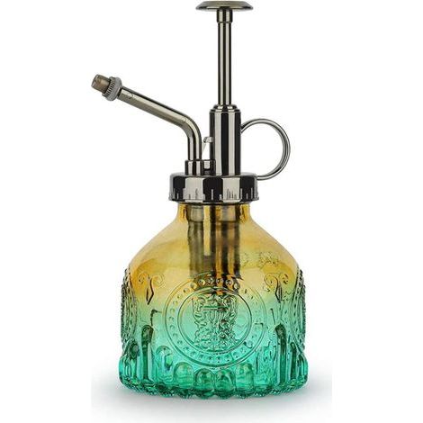 Verre Plantes Vaporisateur D'arrosage, 200ml Rétro avec Pompe Supérieure Arrosoir, Pulvérisateur Brumisateur pour Jardinage Plantes (1/5)