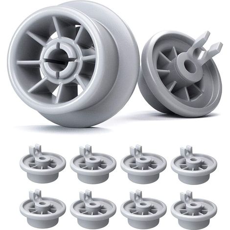 Set of Dishwasher Basket Wheels - Dishwasher Basket Wheels Compatible with Most Dishwashers - Dishwasher Basket Wheels (8 Pack) (1/5)