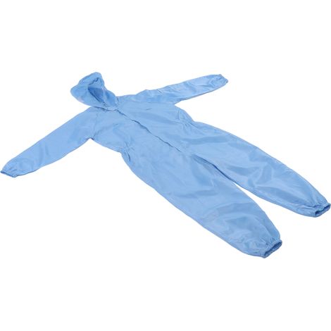 Blouse de travail avec capuche bleue, vêtement de protection anti-poussière pour atelier