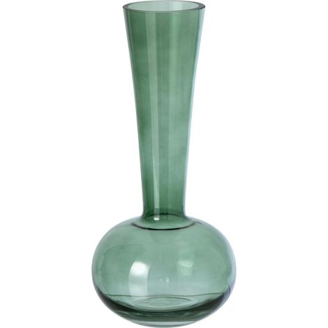 Vase Design en Verre "Iris" 32cm Vert