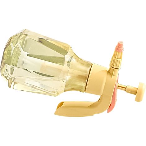 Pulvérisateur à pression 1,5 L grande capacité, bouteille de pulvérisation d'eau haute pression pour l'arrosage des plantes de jardin, jaune (1/5)