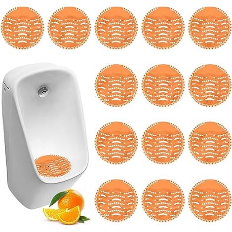 Ecrans Pour Urinoir, 16 Pièces Desodorisant Urinoir, Filtre D'urinoir, Pastilles Urinoir, Tapis d'Urinoir Désodorisant pour Urinoir pour salle de bain Hôtels Toilettes (1/5)