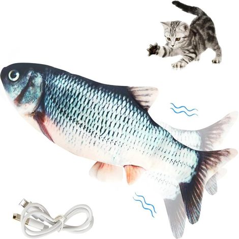 Poissons électriques interactifs, réalistes se débattent, divertissement pour chats et chiens (tous âges, tailles) (1/5)