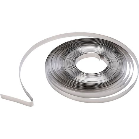 Bobine de cerclage en acier inoxydable, longueur de 100 pieds, largeur de 3/4 pouces, épaisseur de 0.02 pouces, rouleau de cerclage d'emballage robuste (1/5)
