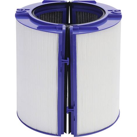 Filtre HEPA + charbon actif 2 en 1 compatible avec les purificateurs d'air Dyson TP06/TP07/TP09/TP10/HP06/HP07/HP09/PH01/PH02. Filtre 360° en verre combiné HEPA + charbon actif. (1/4)