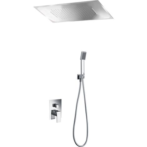 Imex -  Columna Ducha Empotrada con Grifo Cromado Serie  Sumatra