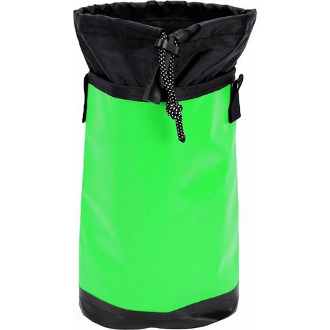 Sac de Rangement pour Corde imperméable, Mousqueton pour Travail en Haute Altitude, Fermeture à Cordon Coulissant. (Green) (1/5)