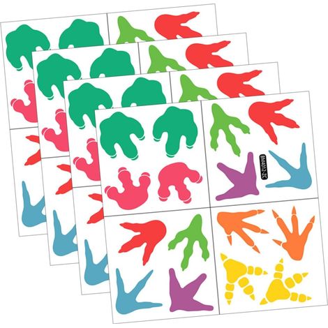 Autocollants dinosaures autocollants pour sol et mur 4 (1/5)