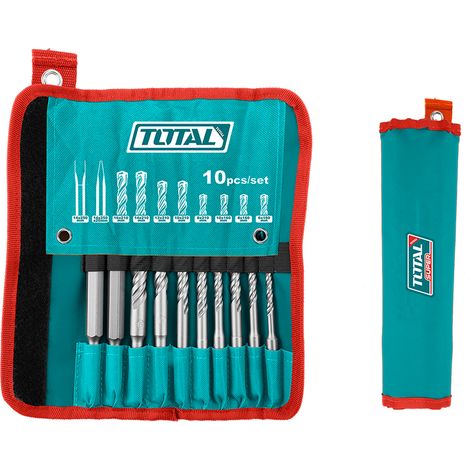 TOTAL Jeu de 8 forets + burin SDS TACSD19101 (1/5)
