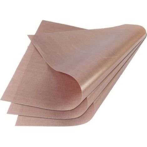 pair 10Pcs Feuille de TéFlon 40X60Cm RéUtilisable RéSistant Tapis de Cuisson Huile-Preuve Papier Four de Cuisson Outil Non-Bâton pour Bbq (1/4)