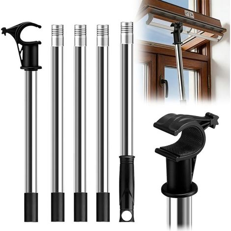 2m Canne Telescopique pour Stores et Fenêtres De Toit,Perche Telescopique ConçU pour Contrôler Les Lucarnes,Extensible Jusqu'à ,Perche Pour Fenêtres De Toit et Stores (1/4)