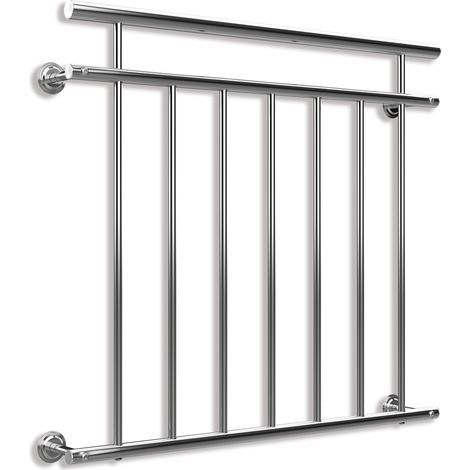 MONZANA Französischer Balkon Edelstahl Pflegeleicht Füllstäbe Balkongeländer Terrassengeländer Fensterschutz 100cm