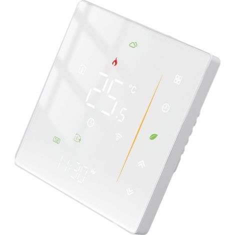 Thermostat intelligent programmable Wi-Fi pour chaudière Tuya, chauffage au sol à eau chaude sanitaire, blanc, 95-240 V (1/5)