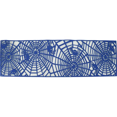 Nappe rectangulaire ajourée pour mariage, décoration de table en bleu foncé pour la maison (1/5)