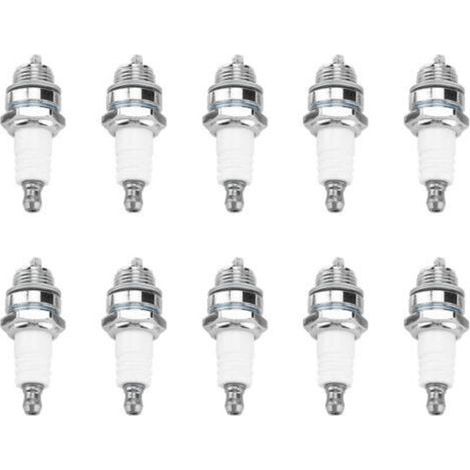 Set of 10 spark plugs for brush cutters, trimmers and chainsaws - spare parts (1/5)