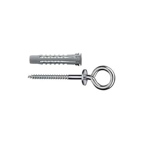 Tasselli universali a 4 settori Diam. 6 x 30 con occhiolo chiuso 25 pz.