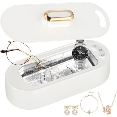 400ML Appareil à Ultrasons, Nettoyeur Ultrasons avec 3 Modes de Nettoyage, Ultrasonic Cleaner Lunettes 48 KHz Haute Fréquence pour Bijoux Dentiers Lunettes Colliers Montres (1/5)