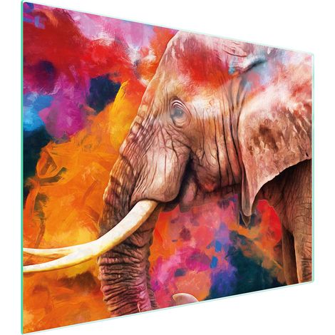 Planche à découper en verre 52x40 éléphant (1/5)