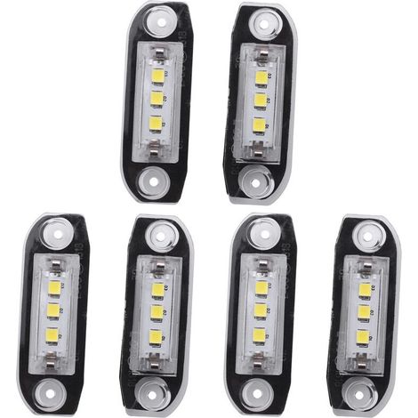 Luces LED para matrícula de 6 piezas para S80 XC90 S40 XC60 S60 C70 V50 XC70 V70