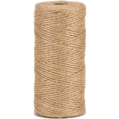 La cordeline Ficelle Jute Naturel, Ø1.5mm ±400m pour Le Jardinage, Bricolage, activités manuelles, Naturelle, (1/5)