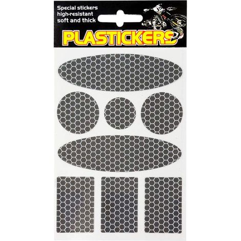Set Adesivi Rifrangenti Plasticker, Nero (1/2)