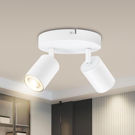 Ceiling Lights, Adjustable Spotlights, GU10 Sockets, Aluminum, Living Room/Kitchen (1/5)