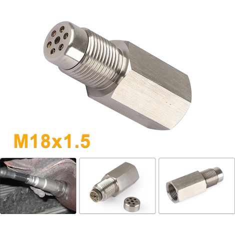 Pièces de rechange automobiles. Produit : Adaptateur de déflecteur de moteur, sonde lambda, acier inoxydable M18x1,5. (1/5)