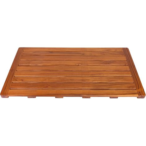 Grand Tapis de Bain en Teck pour Salle de Bain(81 x 46 cm) (1/5)