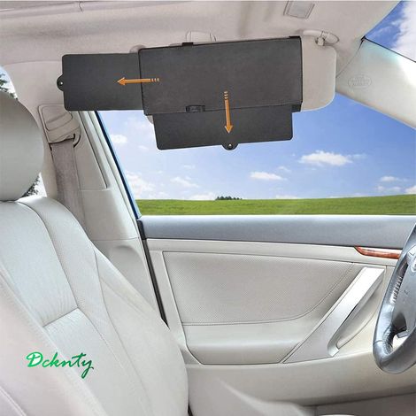 Extension de Pare-Soleil de Voiture,Junzheng Anti-éblouissement Rallonge Pare Soleil Voiture,Protection UV pour Siège Conducteur Ou Passager Avant (1/5)