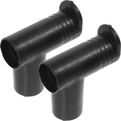 Lot de 2 connecteurs à angle droit pour portant à vêtements-7.00X6.10X2.50CM-Black (1/3)
