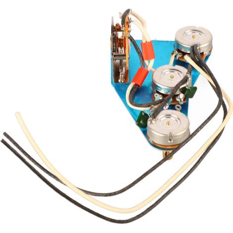 Ensemble de câblage pré-câblé pour guitare électrique avec micros, potentiomètres et accessoires de rechange. (1/5)